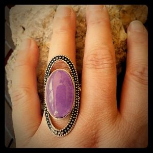 🍍 3 for $10!! 🍍 Silver/purple stretch ring